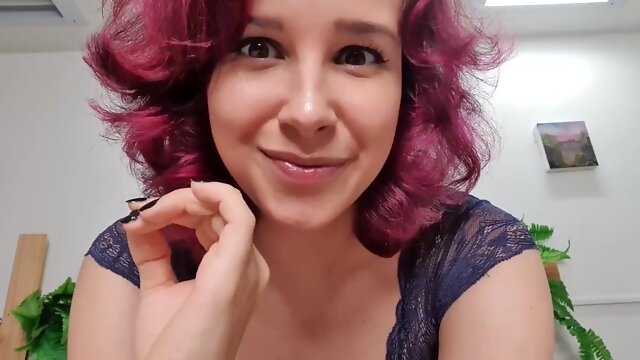 Instruções de masturbação JOI com ruiva peituda mon - Hd fetish solo