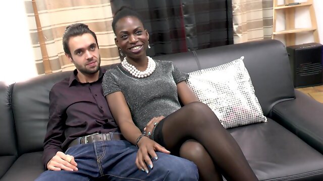 Rough interracial dicking on the sofa with sexy Jayna Black