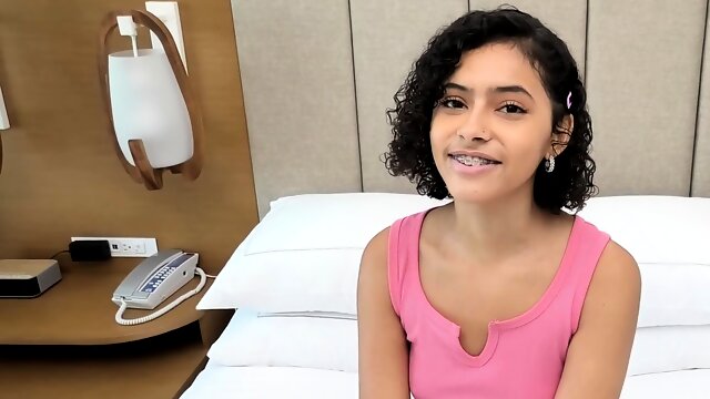 Cute Puerto Rican Teen with braces