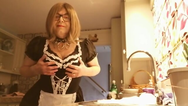 Crossdresser Mature, Uniform