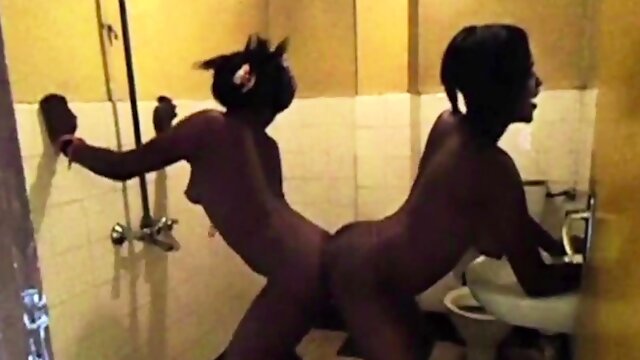 Lesbian African Tribal Dance In the Shower
