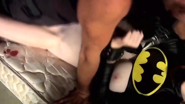 Superheroine Batgirl Captured Fucked and Strangled by Bane