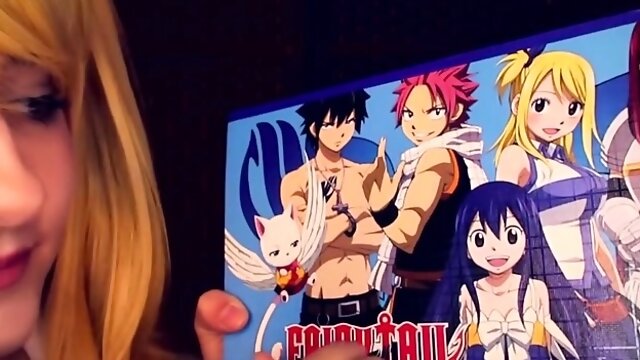 AftynRose ASMR Big Tits - Lucy from Fairytail needs a part