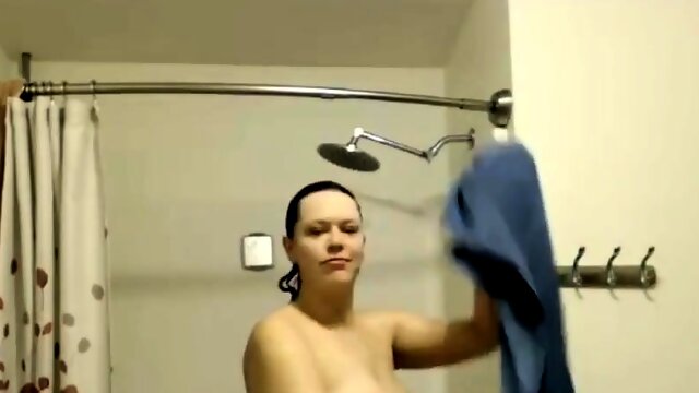 Pregnant cam girl in shower