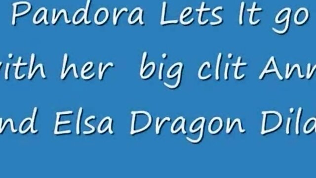 Pandora does frozen big clit anna and elsa dragon cock dildo