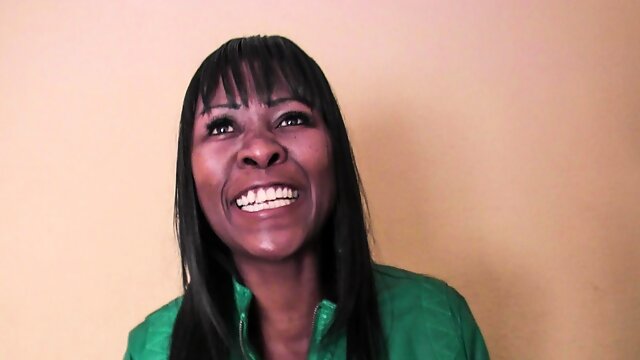 Cute Ebony Smile turned into Loud Moan