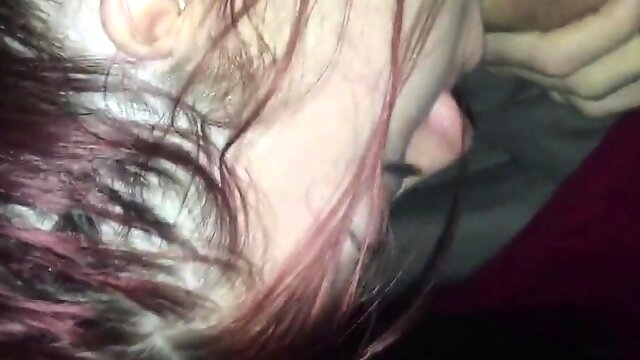 18yo gf deepthroats my cock