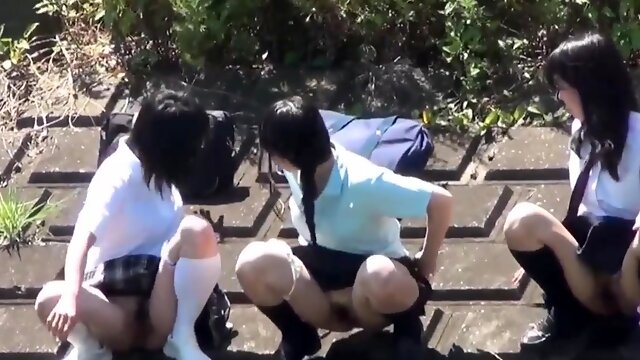 Asian Teen Pissing