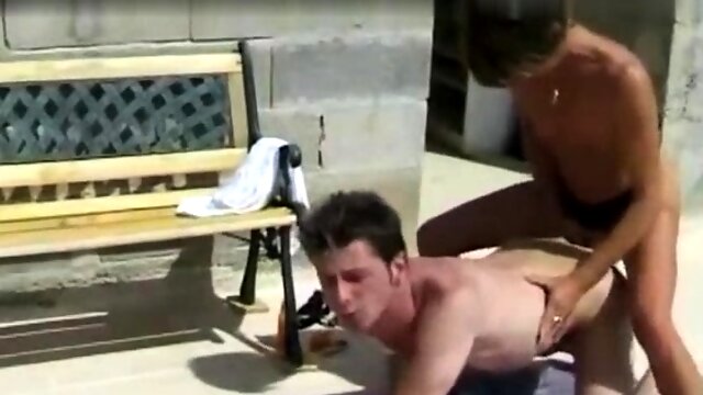 Tall blonde femdom strapon masturbation