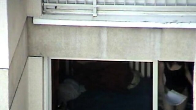 Real Voyeur - Spying Neighbor out the Window in Tanga