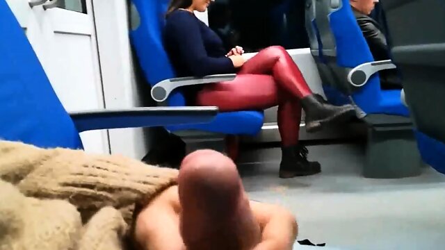 Stranger Jerked and suck me in the train