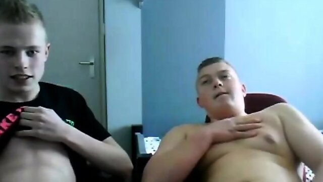 Dutch teenagers wanking together