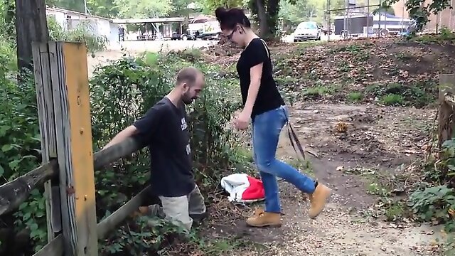 Outdoor Ballbusting