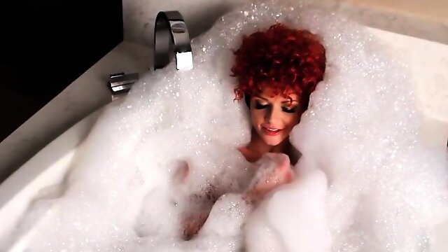 Joslyn James Bubbles Up in the Tub