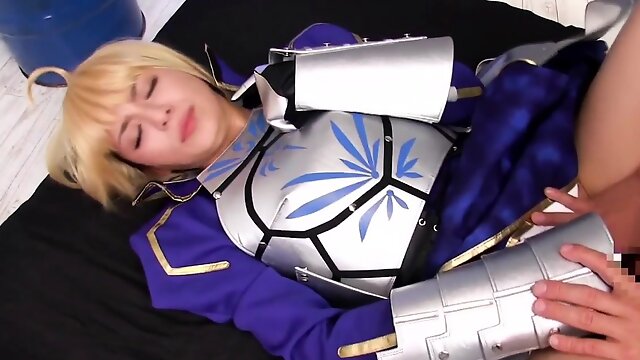 Cosplay saber fingered by fsn fan