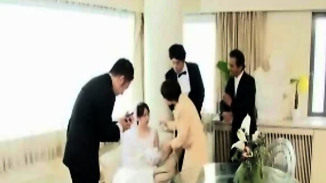 Hypnotized Bride Throated by the Groomsman!