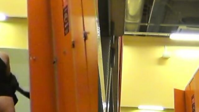 Real hidden camera in a locker room