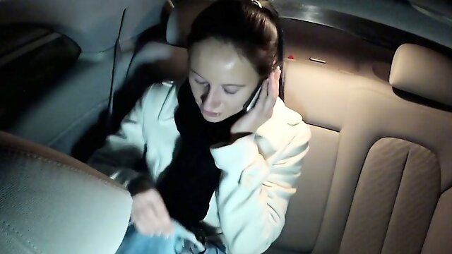 Cheated girlfriend banged in fake taxi