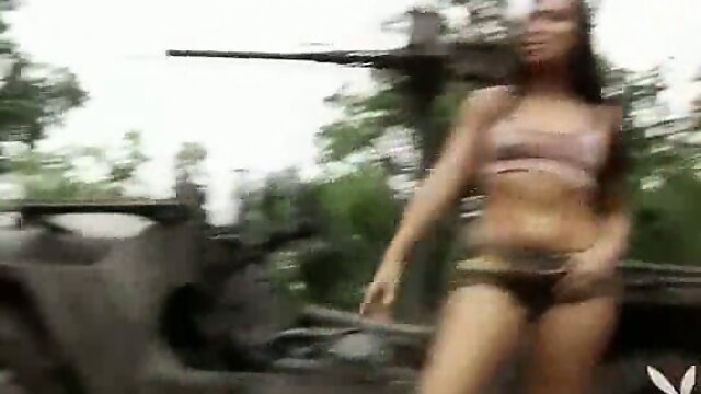 Nude Hotties Driving a Tank!