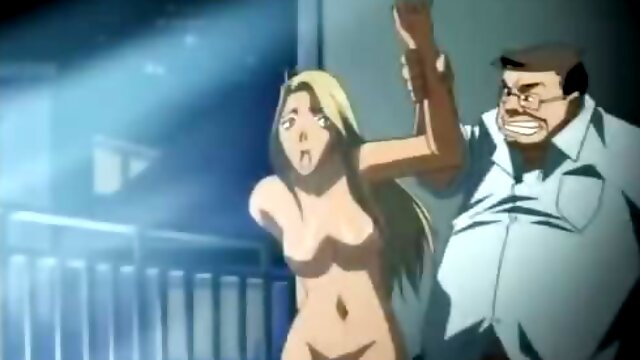 Hentai hostage was fucked before crowd