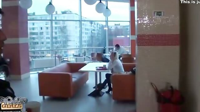 Chick fucked in McDonalds