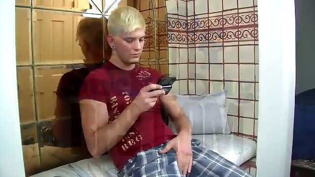 Blond Boy Gay Masturbation