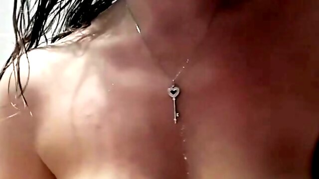 Oiling my perky nipples