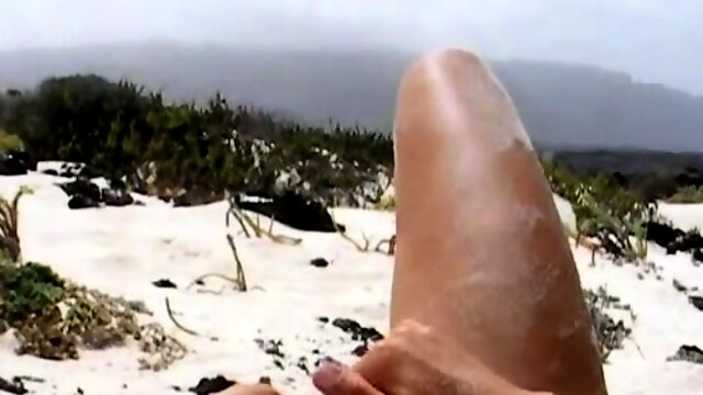 Beach Masturbation Close Up