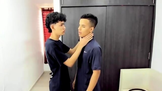 Latin gay porn star doing a handjob