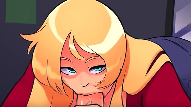 Big cock sucked by blonde MILF POV