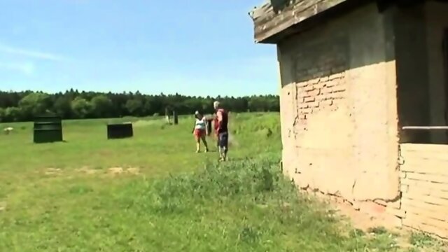 Old Man Fuck Teen on farm