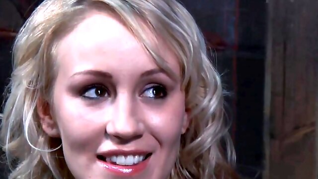 Blonde diva is sucking huge fake shlong like crazy