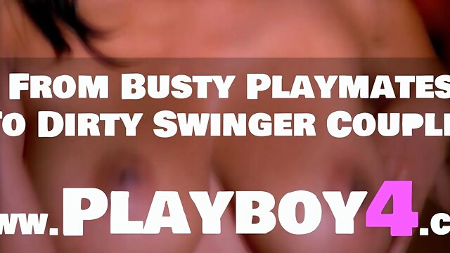 Hot blonde model posed and showed tits