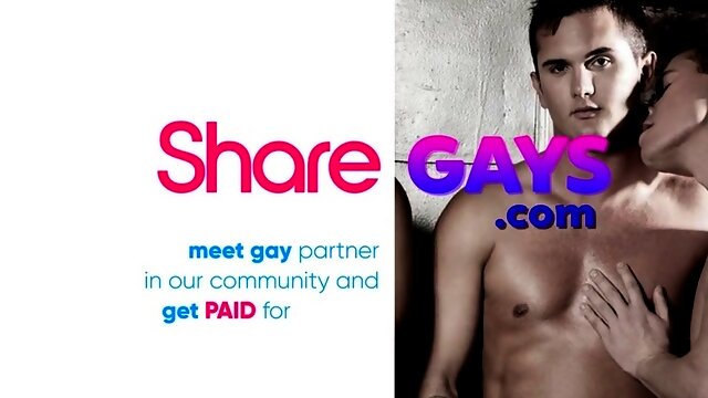 Two gays in a public restroom