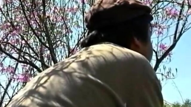 Cute Asian In An Outdoor Gangbang