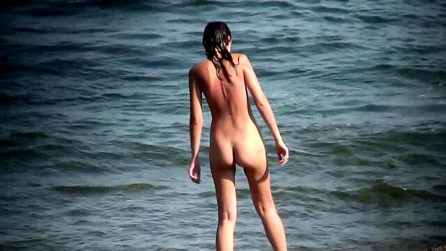 Nudist Beach Blonde Teen naked Voyeur HD Video