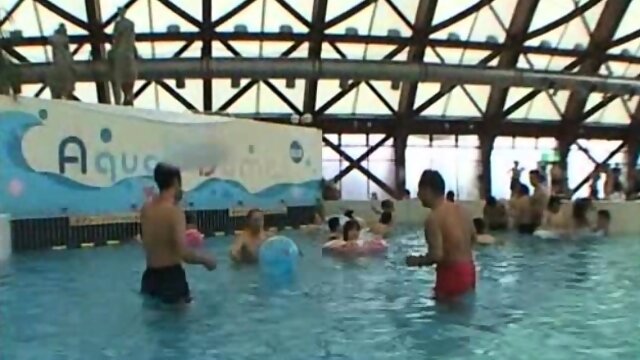 Japanese Public Group Sex, Waterpark