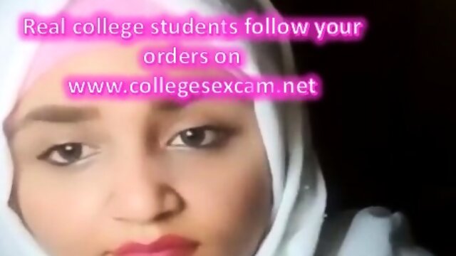 Amazing filthy hijab livestream