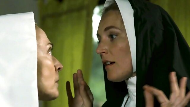 Beautiful nun tongued