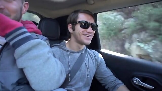 Hot gay blowjob and cum eating