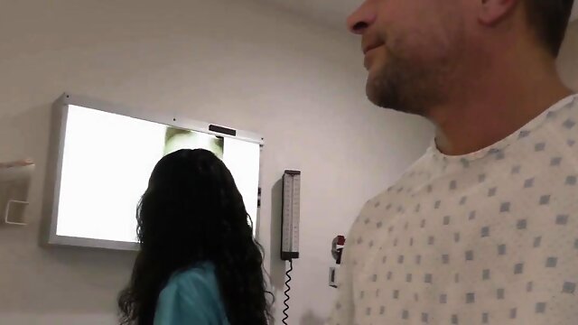 Ebony braces nurse bang