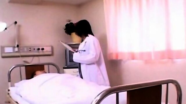 Horny doctor Shinobu gets banged by her patient and facial