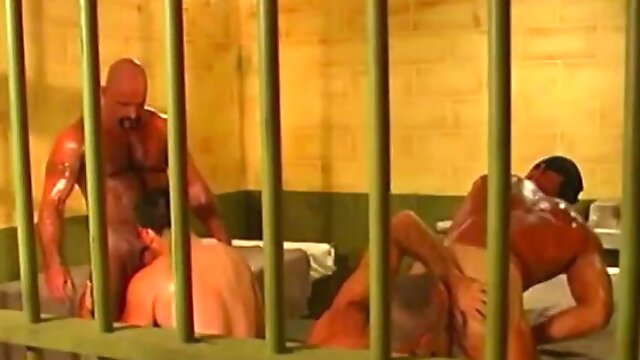 Gay jail orgy porno