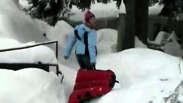 Snow Exterior Masturbation