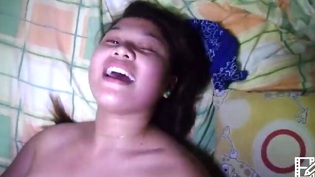 Little filipina fucked in the ass after deepthroating a huge white cock
