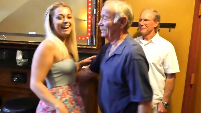 Kenzie Green is having 3some with two kinky old guys