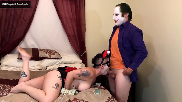 Harley Gets Face Fucked By Joker Facial