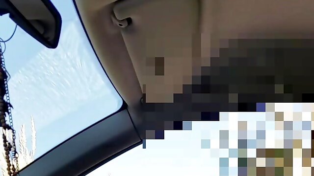 Married woman watch me cum in my car