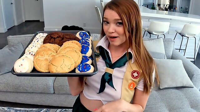 POVD Motivated Teasing Girl Scout Cookie Girl Fucks Big Dick