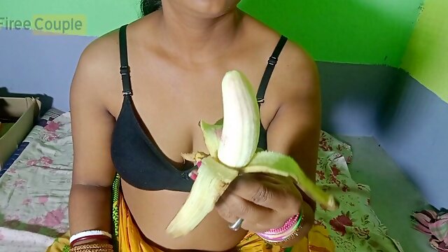 Debar Bhabhi special Banana fucky-fucky Indian XXX Porn with Clear Hindi messy Audio